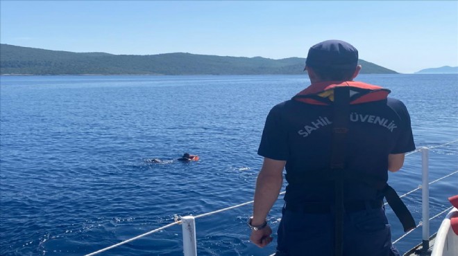 Yüzerek Yunanistan a kaçarken yakalandı