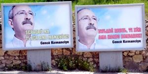 Tunceli mitingi öncesi afiş krizi