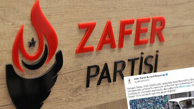 Zafer Partisi:  Beyaz Toros  pankartı açılması doğal!