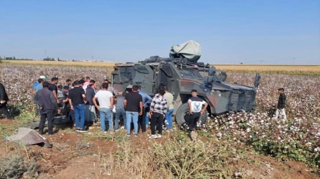 Zırhlı araç tarlaya devrildi: 3 asker yaralı!